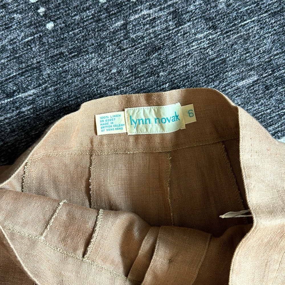 Vintage Linen Lynn Novak Skirt - Picture 5 of 6